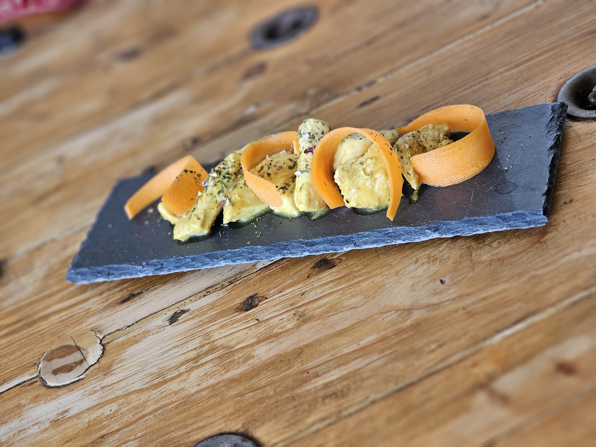 Aiguillettes de volaille fermière, Citron, Gingembre confit