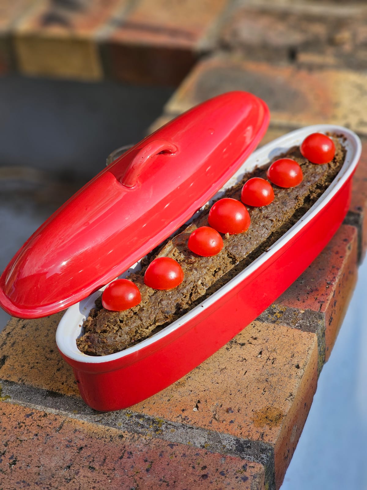 Terrine de foie de volaille à la rhubarbe