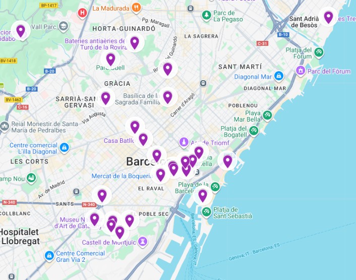 Parcours Barcelone